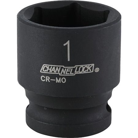 Channellock 1/2 In. Drive 1 In. 6-Point Shallow Standard Impact Socket 313254